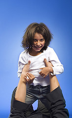 Image showing father and daughter having fun