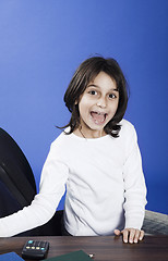 Image showing little girl at school