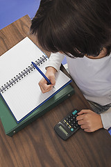 Image showing doing homework