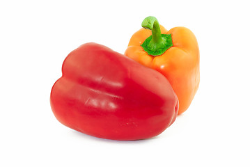 Image showing Red and orange peppers