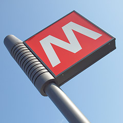 Image showing Subway sign