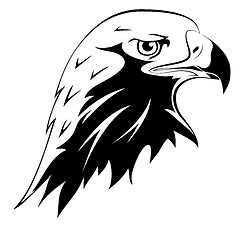 Image showing Tattoos. Eagle's head