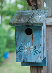 Image showing Weatherbeaten Birdhouse