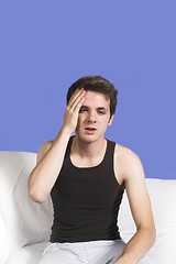 Image showing man with headache