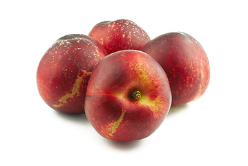 Image showing Four nectarines