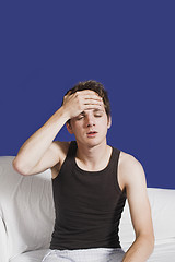Image showing man with headache
