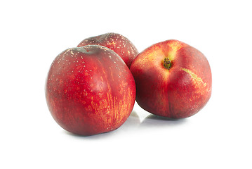 Image showing Three nectarines