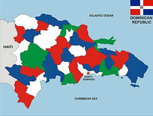 Image showing dominican republic map