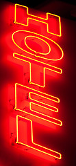 Image showing Hotel neon sign