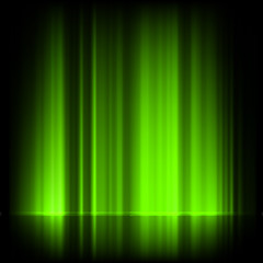 Image showing Green northern lights, aurora borealis. EPS 8