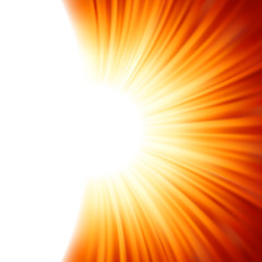 Image showing Sunburst rays of sunlight tenplate. EPS 8