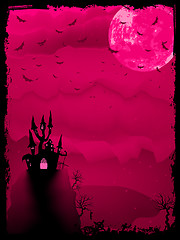 Image showing Scary halloween vector with magical abbey. EPS 8