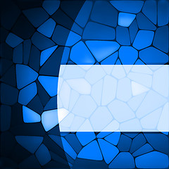 Image showing Stained glass design template. EPS 8