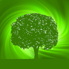 Image showing Abstract Swirly Tree nature template. EPS 8