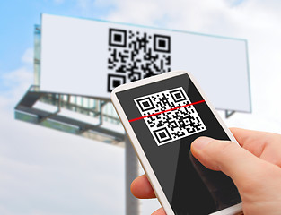 Image showing QR Code on Smartphone