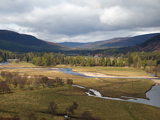 Image showing River Dee area, west of Braemar, Scotland.