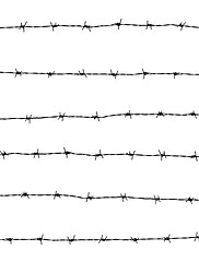 Image showing Barbed wire