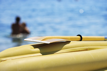 Image showing yellow boat