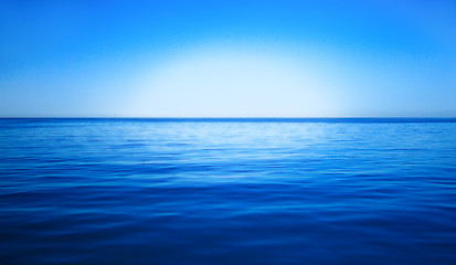 Image showing blue sky and ocean