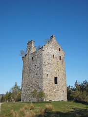 Image showing Invermark castle remains, Angus, Scotland.