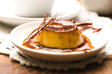 Image showing Delicious creme caramel dessert 