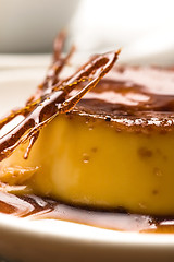 Image showing Delicious creme caramel dessert 