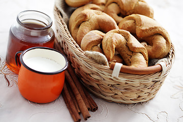 Image showing yeast cinnamon croissant