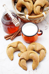 Image showing yeast cinnamon croissant