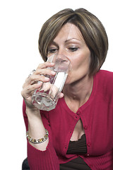 Image showing woman drinking water