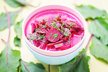 Image showing beet soup