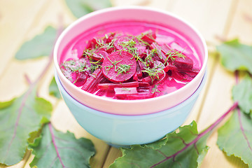 Image showing beet soup