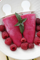 Image showing raspberry ice creams