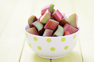 Image showing fresh rhubarb