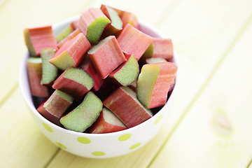 Image showing fresh rhubarb