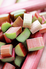 Image showing fresh rhubarb