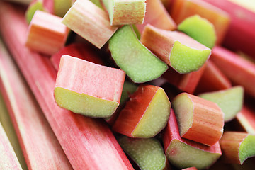 Image showing fresh rhubarb