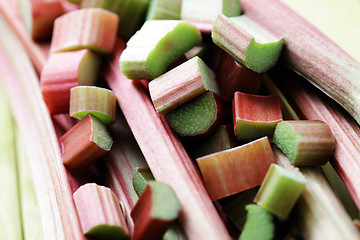 Image showing fresh rhubarb