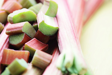 Image showing fresh rhubarb