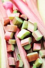 Image showing fresh rhubarb