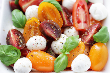 Image showing tomato and mozzarella salad