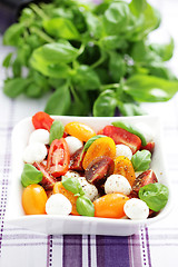 Image showing tomato and mozzarella salad