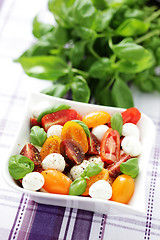 Image showing tomato and mozzarella salad