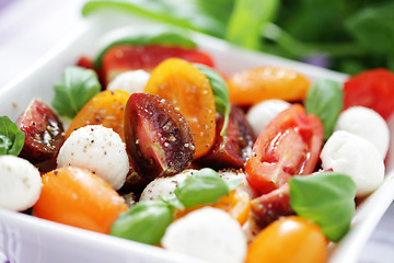 Image showing tomato and mozzarella salad