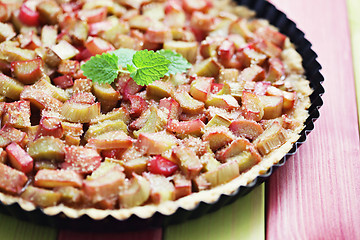 Image showing rhubarb tart