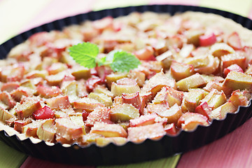 Image showing rhubarb tart