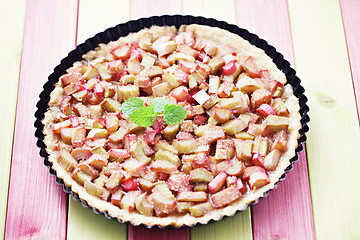 Image showing rhubarb tart