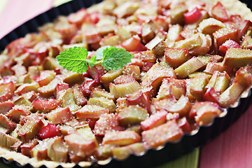 Image showing rhubarb tart