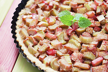 Image showing rhubarb tart