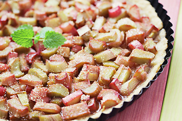 Image showing rhubarb tart