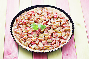 Image showing rhubarb tart